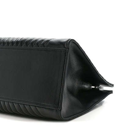 Prada Soft Calfskin Impunture Diagramme Tote Black 10 of 10