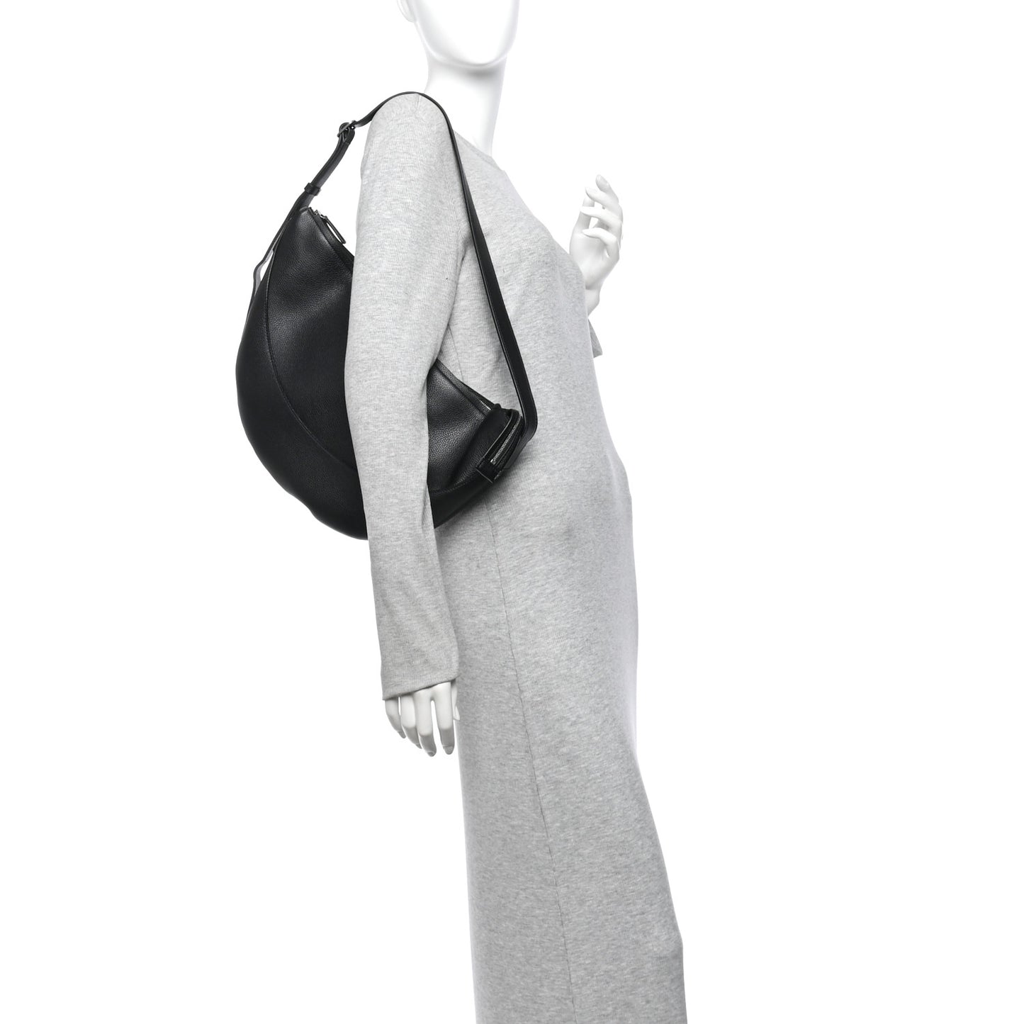 Grained Calfskin Jouve Bag Black
