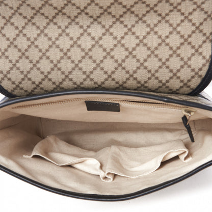 Gucci Diamante Flap Messenger Bag Beige Black 4 of 10