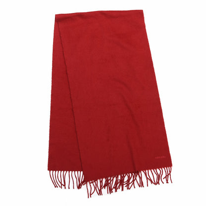Hermes Cashmere Fringe Scarf Red 2 of 4