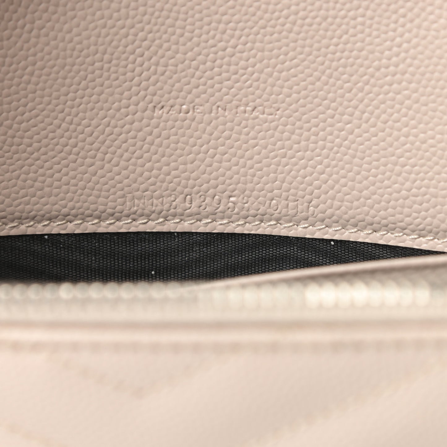 Grain De Poudre Matelasse Chevron Monogram Envelope Chain Wallet Nude Powder