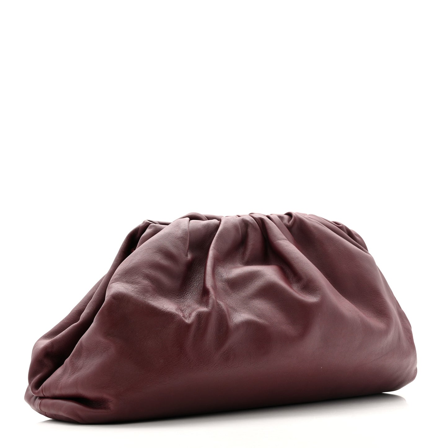 Smooth Butter Calf The Pouch Oversized Clutch Bordeaux
