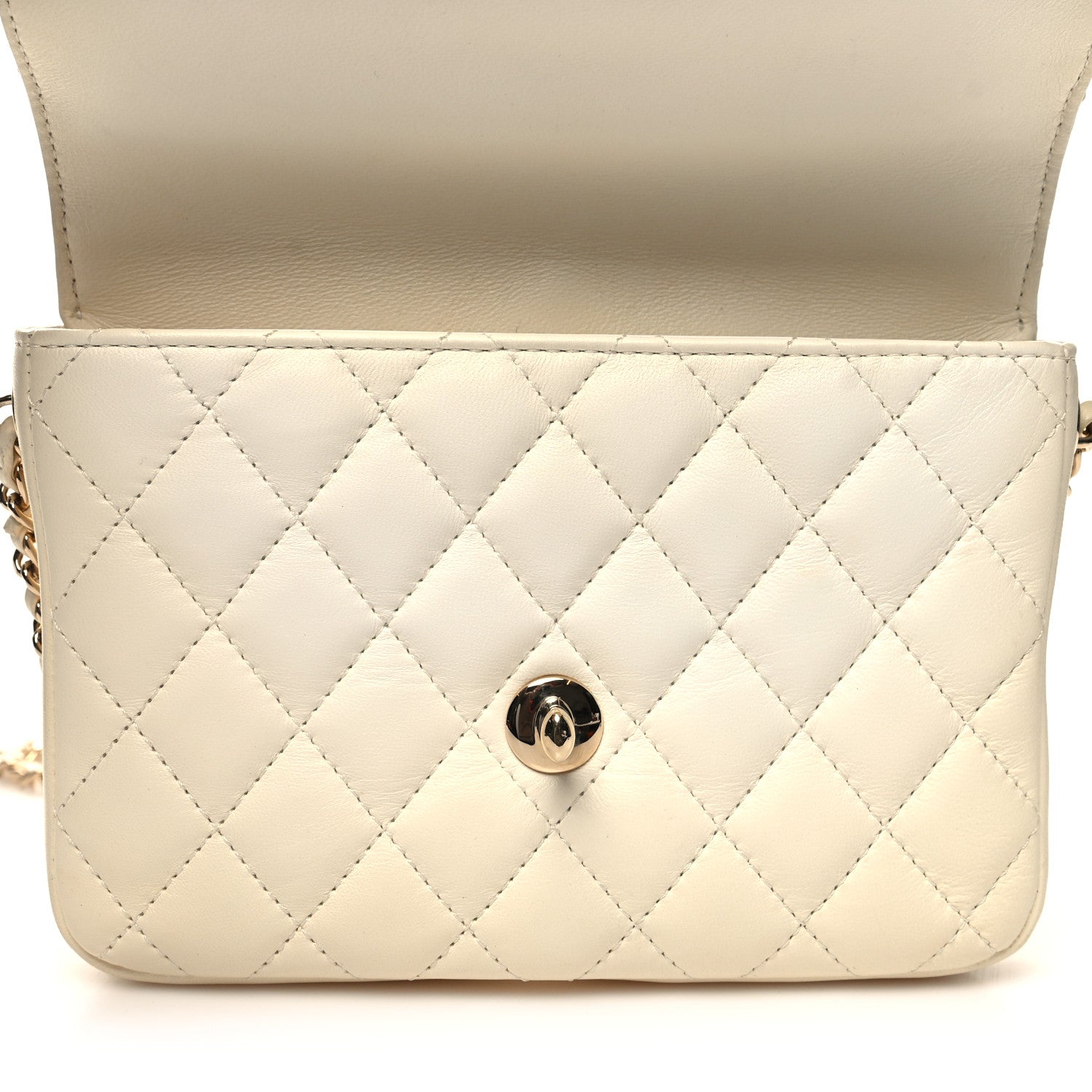 Chanel Lambskin Quilted Side Packs White 14 of 16