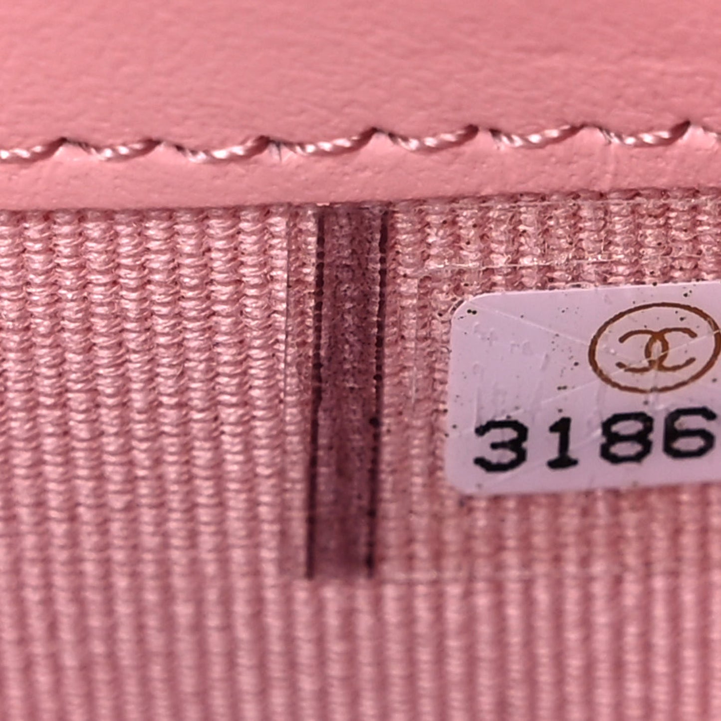 Caviar Quilted Large Gusset Flap Wallet Light Pink
