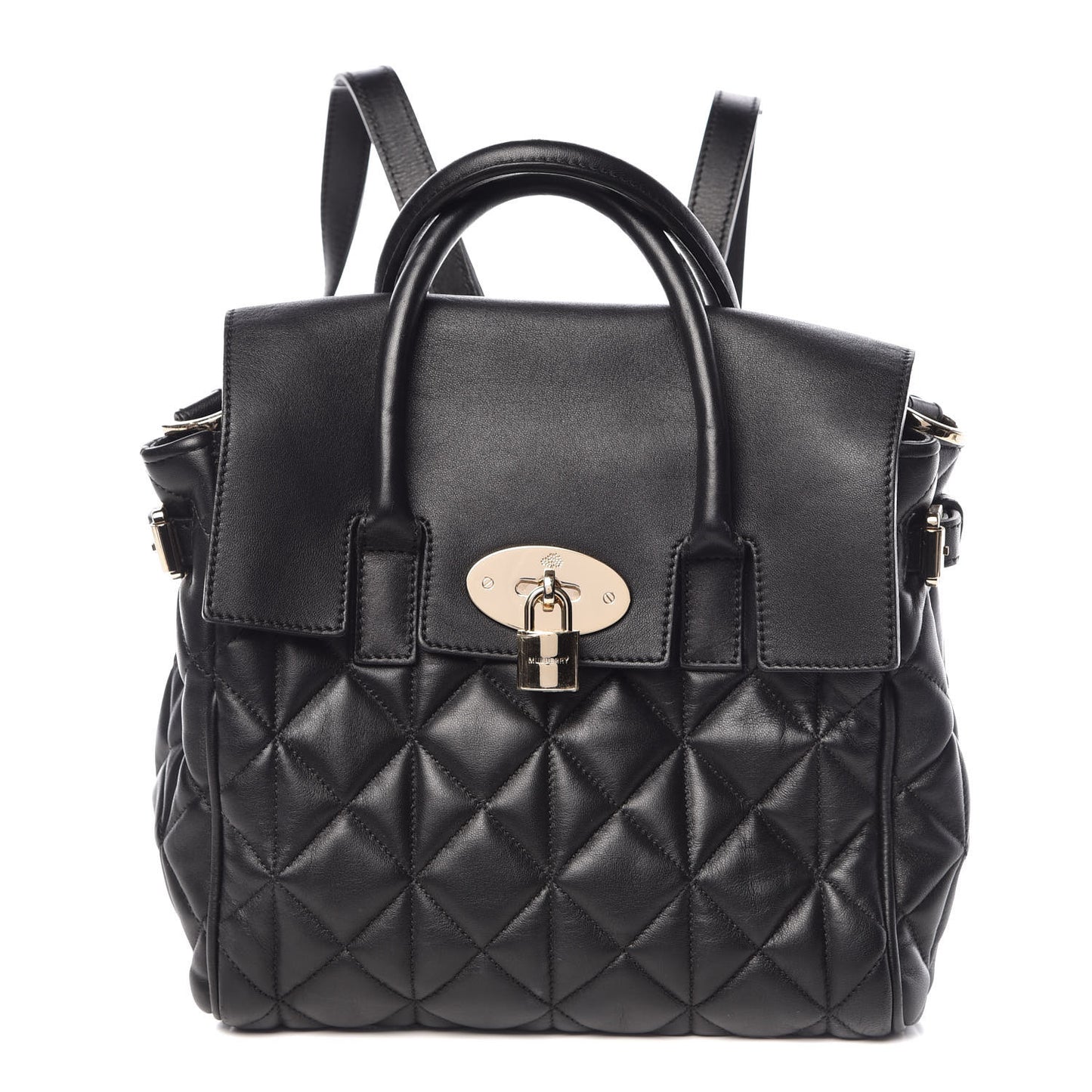 Nappa Quilted Mini Cara Delevingne Convertible Bag Black