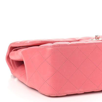 Chanel Lambskin Quilted Jumbo Double Flap Pink 9 of 15