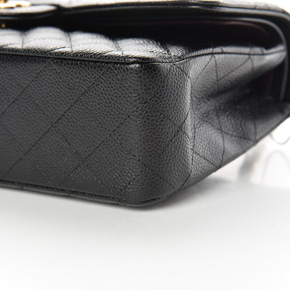 Chanel Caviar Quilted Medium Double Flap Black 10 of 11