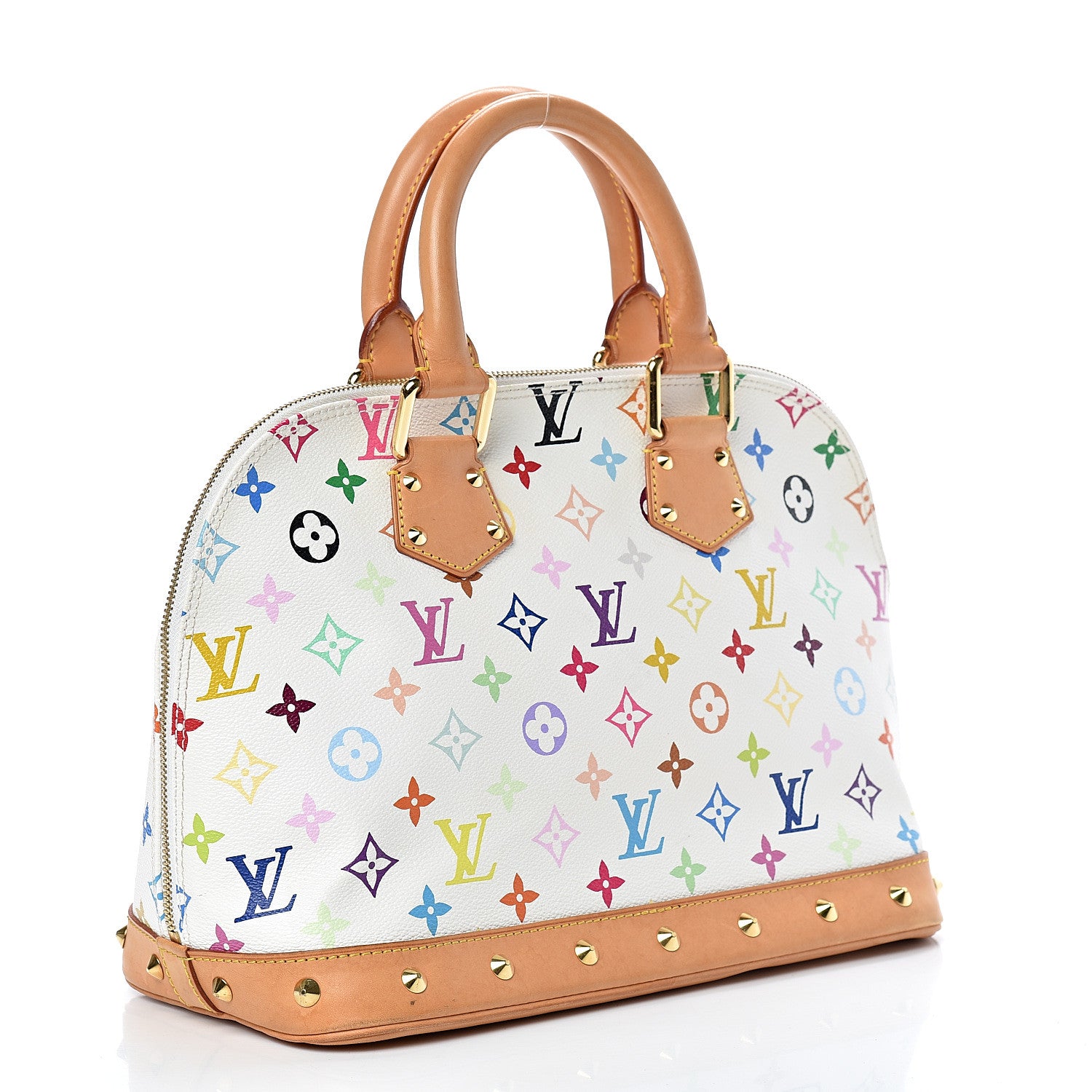 Louis Vuitton Monogram Multicolor Alma White 2 of 15