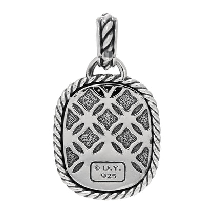 David Yurman Sterling Silver Diamond Black Onyx 20mm Albion Pendant 3 of 3