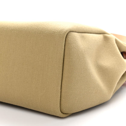 Hermes Military Toile Vache Hunter Herbag Zip Retourne 31 PM Poussiere Fauve 11 of 12