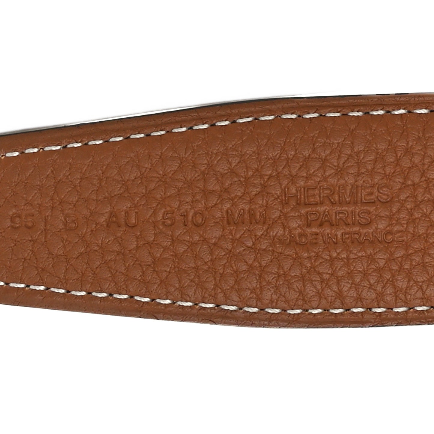 Box 135 Togo 38mm H Twist Belt 95 38 Black Gold