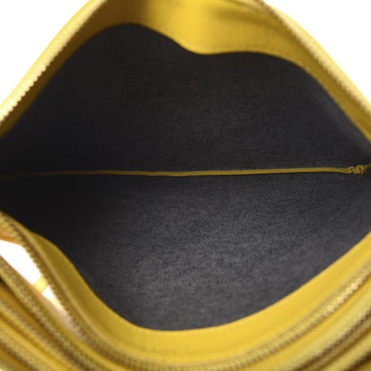 Celine Lambskin Large Trio Crossbody Bag Sun Yellow 5 of 11