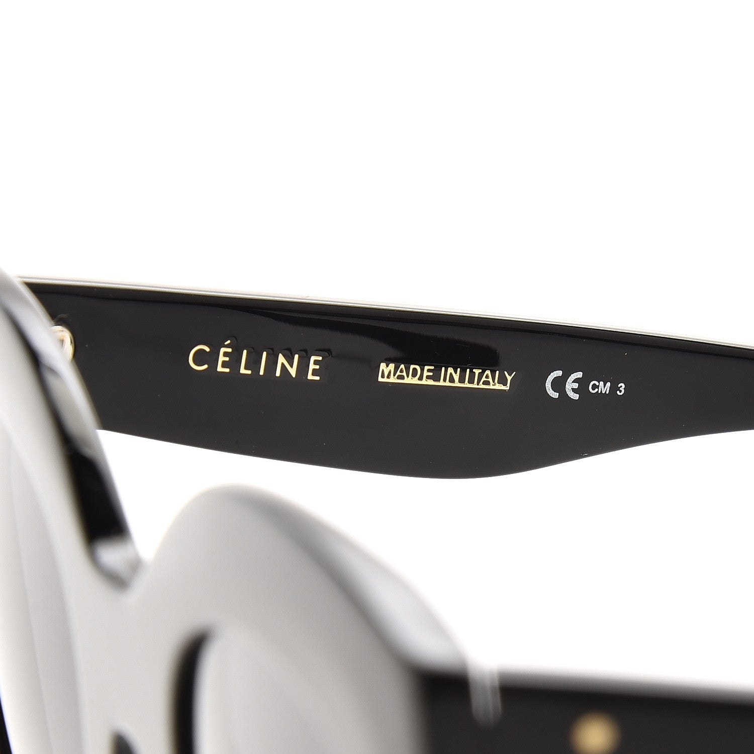 Celine Acetate Marta Sunglasses CL 41099/F/S Black 5 of 7