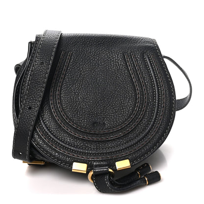 Chloe Calfskin Mini Marcie Round Crossbody Bag Black 1 of 9