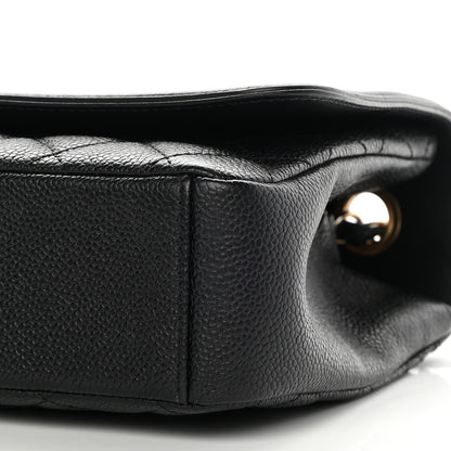 Chanel Caviar Quilted Medium CC Filigree Flap Black 8 of 13