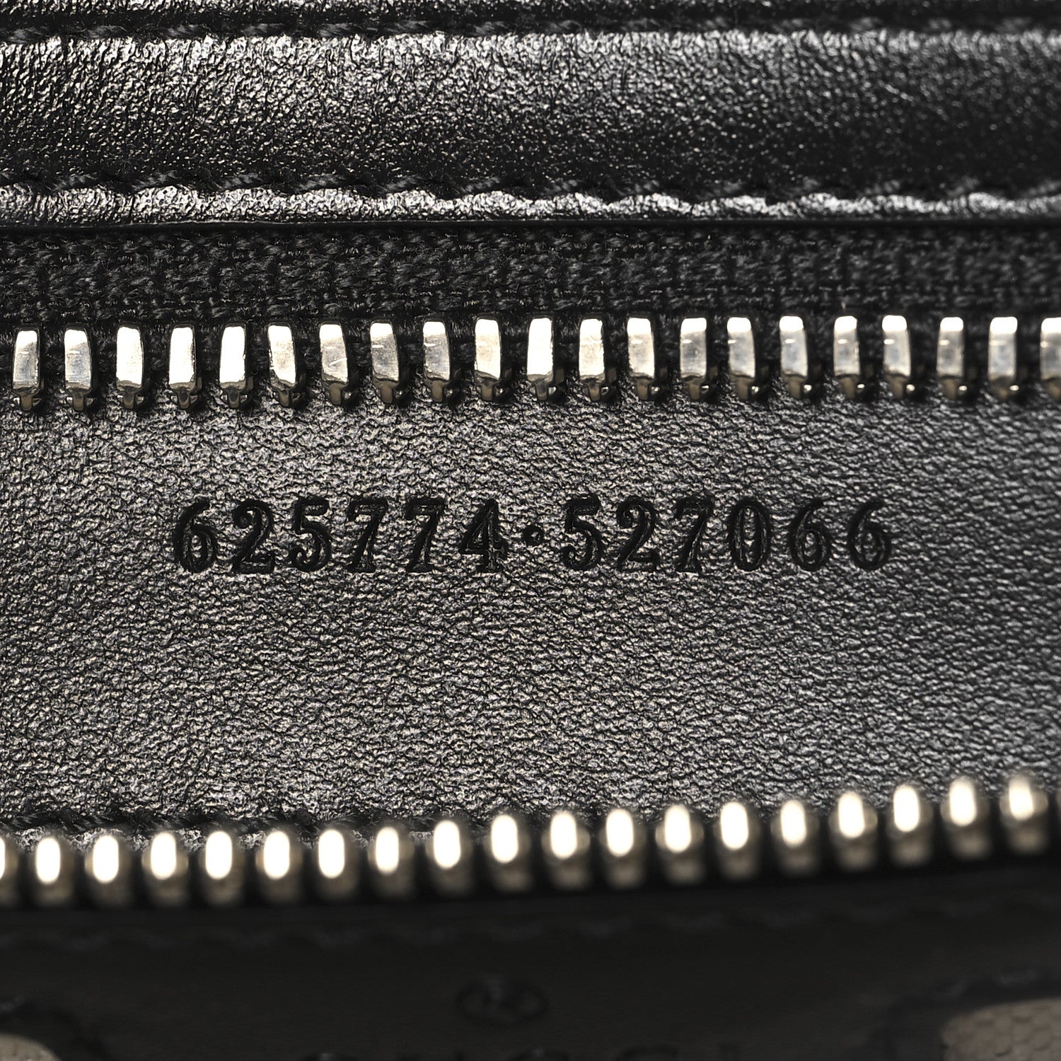 Gucci Calfskin GG Tennis Embossed Tote Bag Black 7 of 10