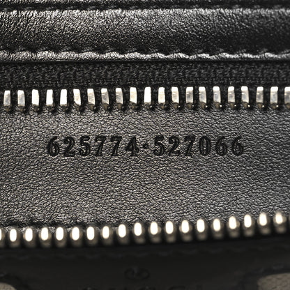 Gucci Calfskin GG Tennis Embossed Tote Bag Black 7 of 10