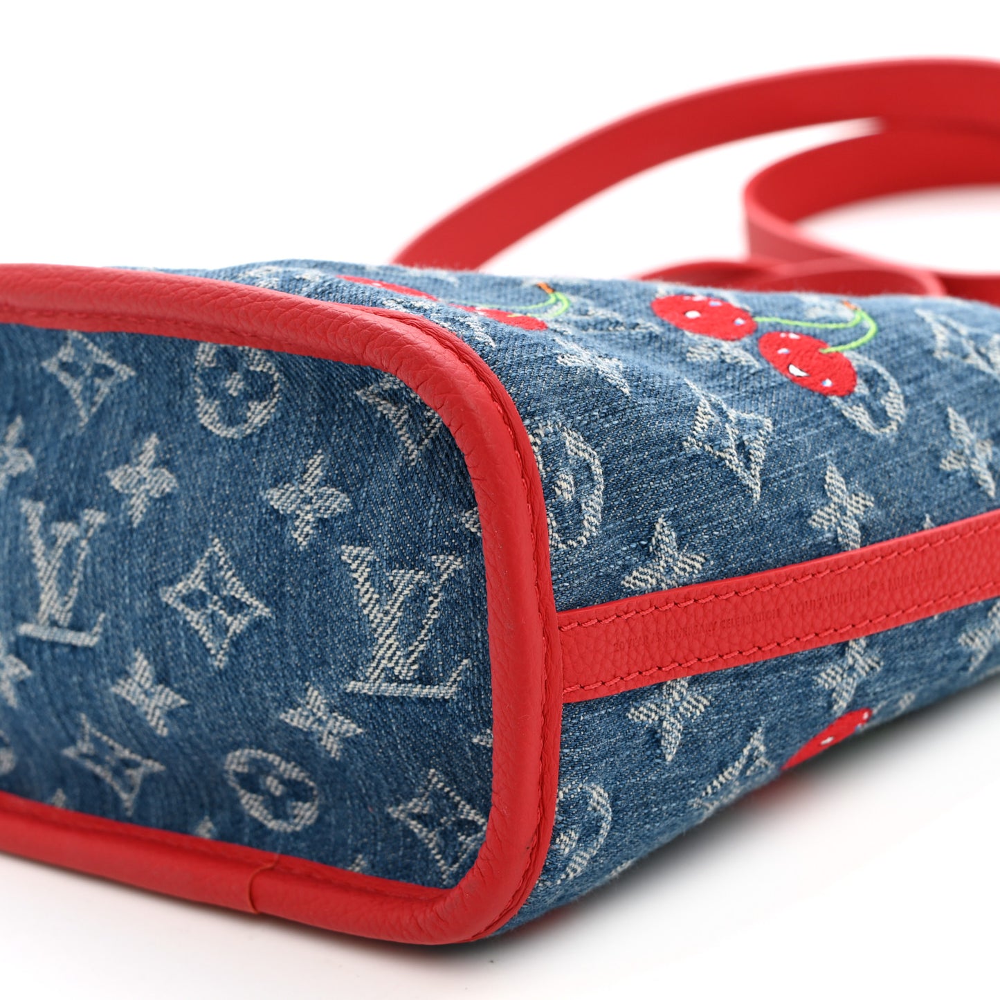 LV X TM Monogram Denim Cerises Neverfull Inside Out BB