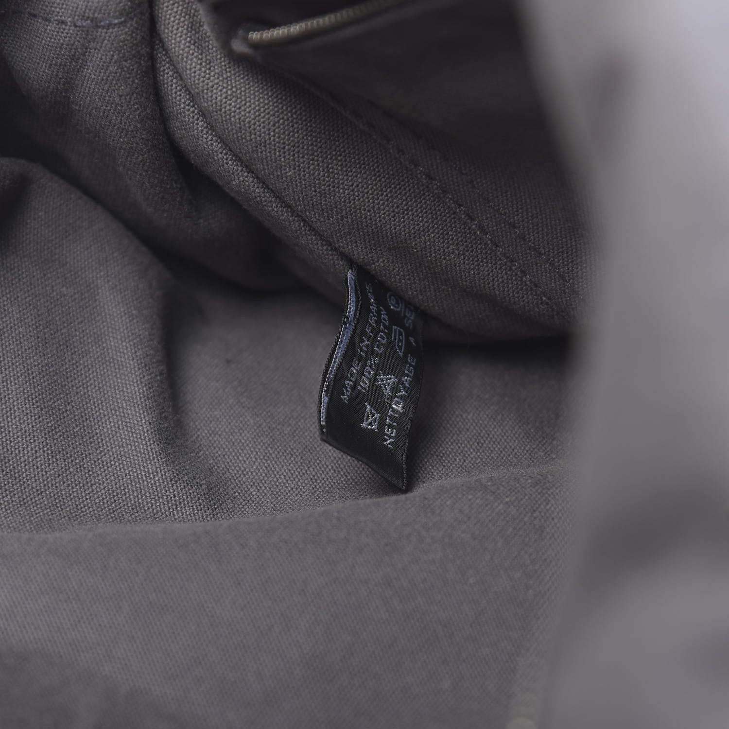 Hermes Canvas Herline Messenger Bag Grey 7 of 13