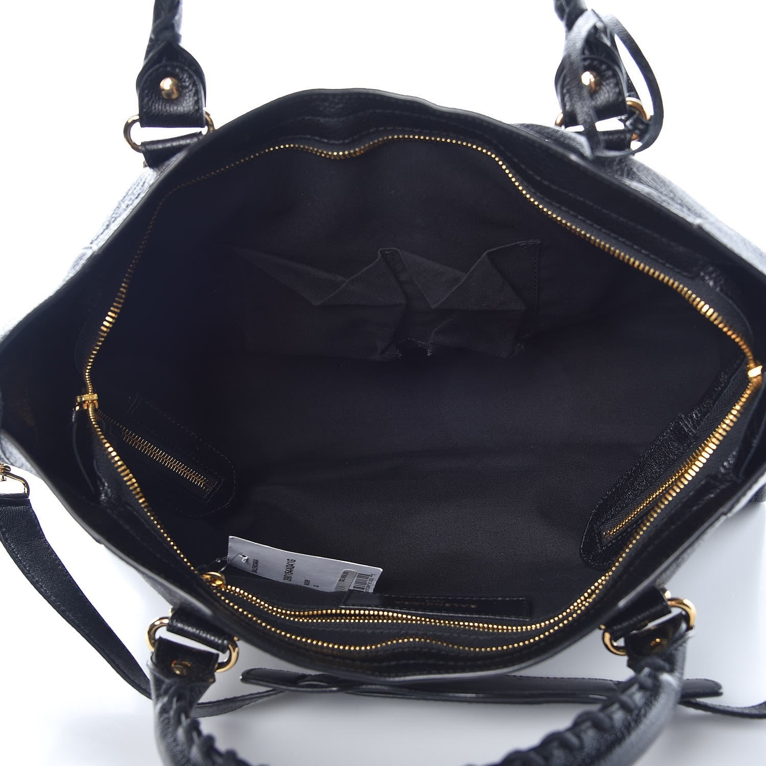 Balenciaga Chevre Gold Metallic Edge Hardware City Black 5 of 7