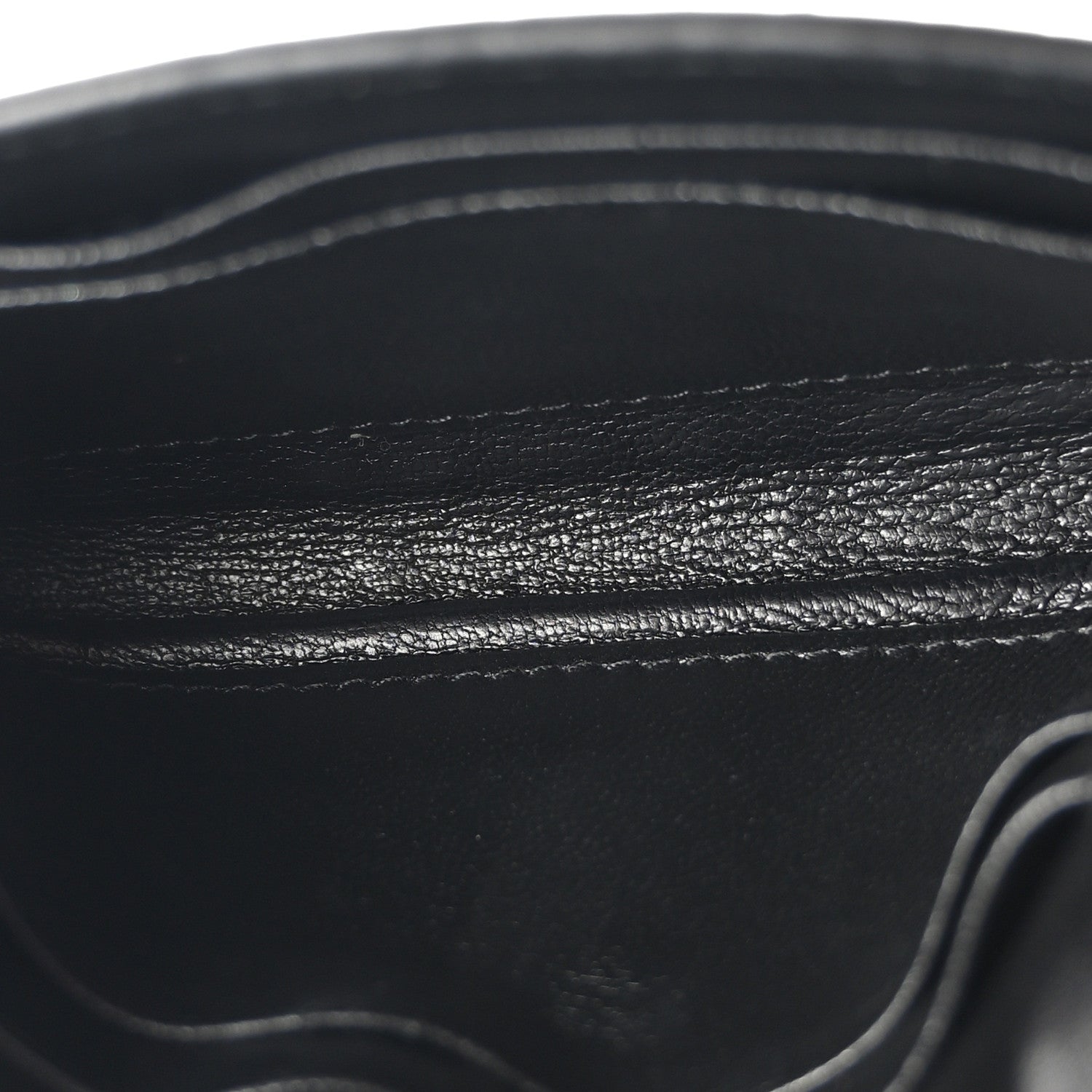 Saint Laurent Calfskin Lambskin Snakeskin Embossed Small Monogram Envelope Wallet Black White 5 of 9