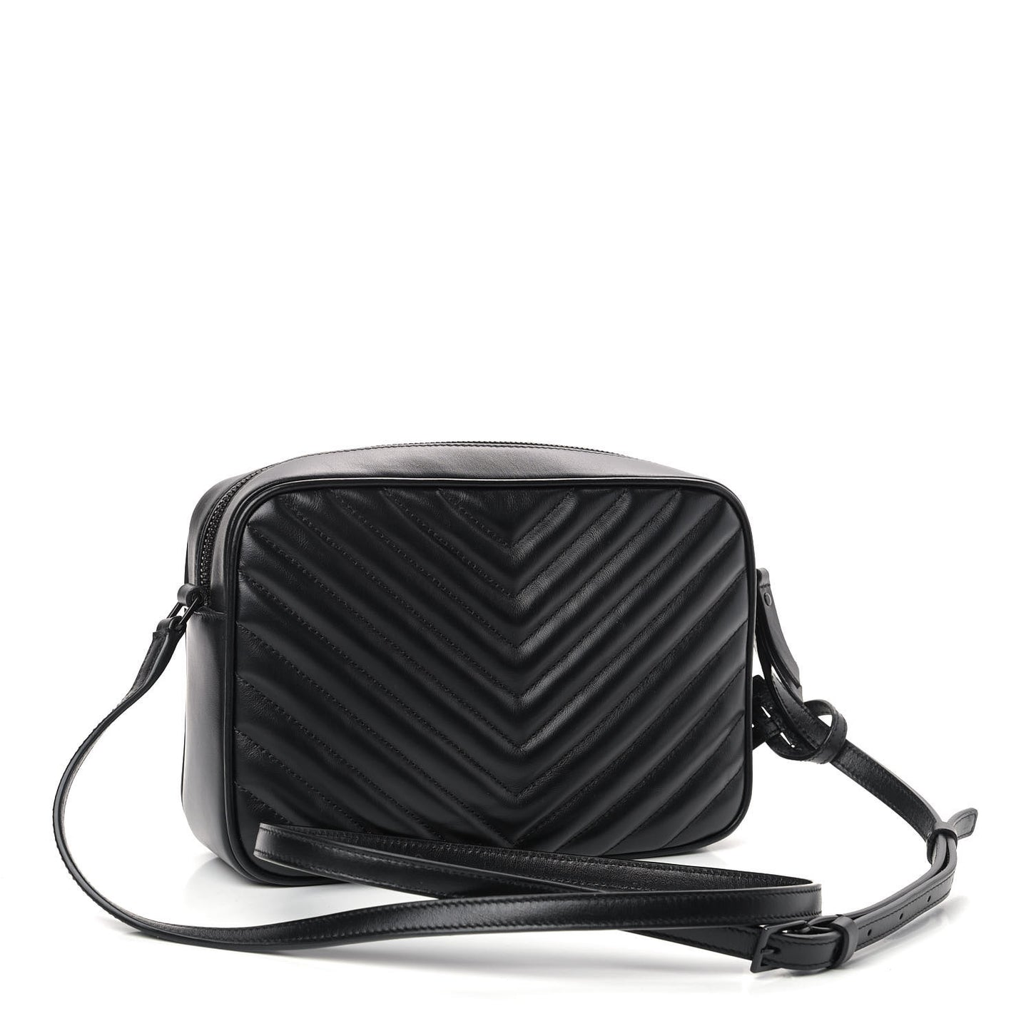Calfskin Matelasse Monogram Lou Camera Bag Black