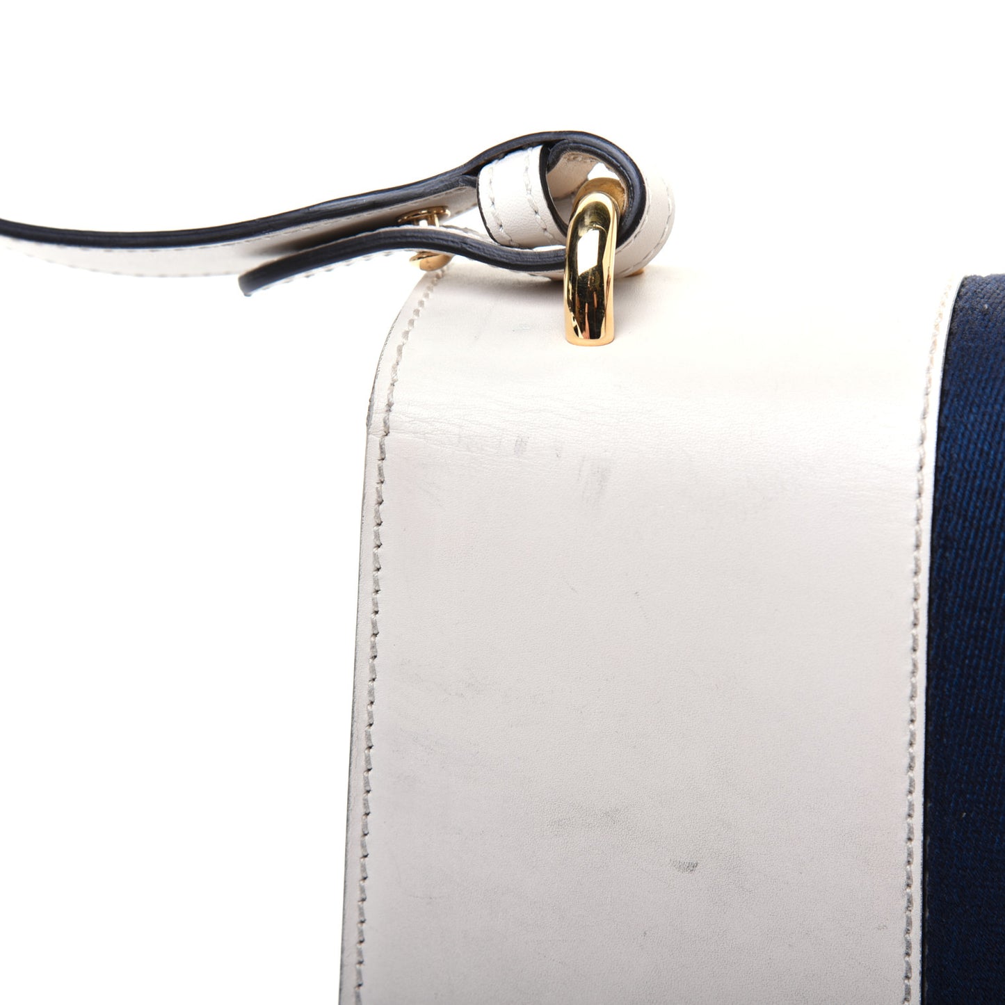 Calfskin Small Sylvie Shoulder Bag Off White