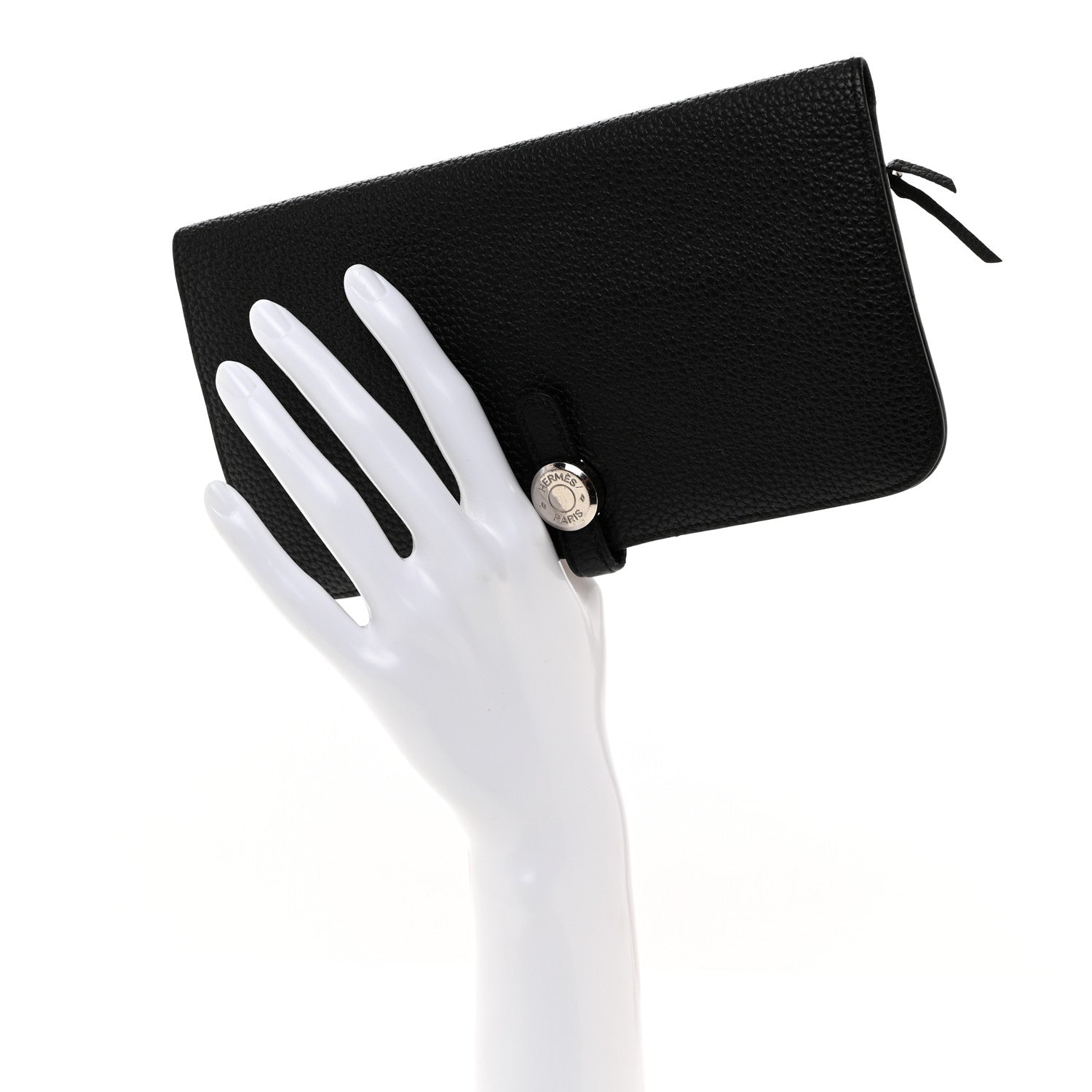 Hermes Togo Dogon Recto Verso Wallet Black 2 of 8