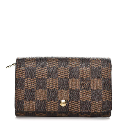 Louis Vuitton Damier Ebene Porte-Monnaie Tresor Wallet 1 of 8