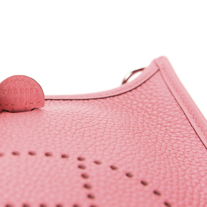 Hermes Taurillon Clemence Amazone Evelyne TPM Rose Azalee Rouge Pivoine 8 of 11