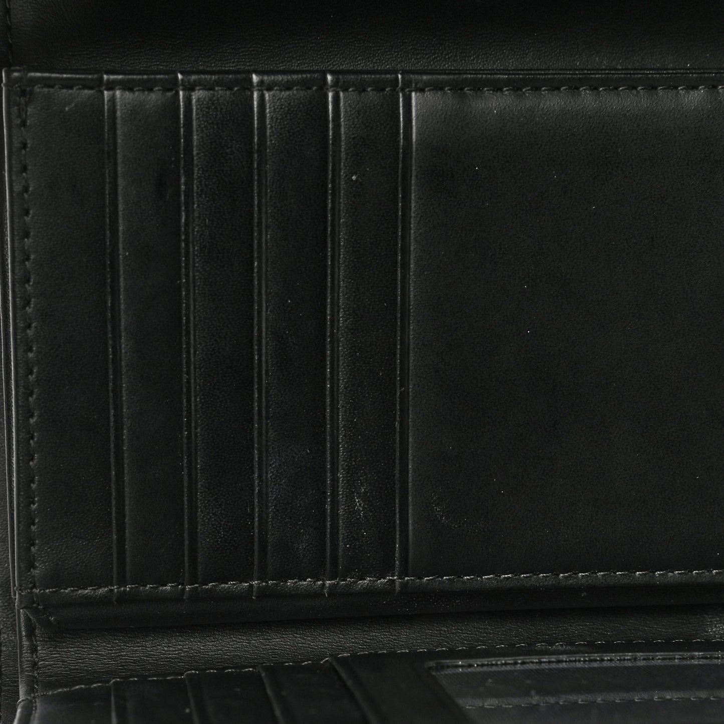 Calfskin Milla Tri-Fold Wallet Black