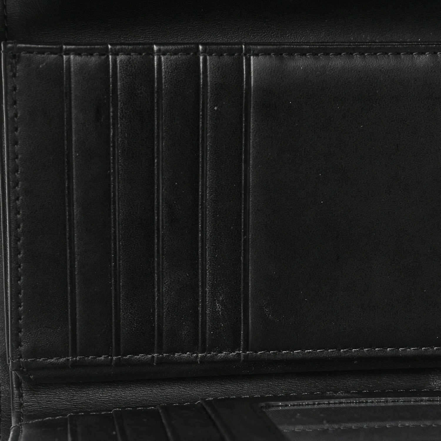 MCM Calfskin Milla Tri-Fold Wallet Black 14 of 15
