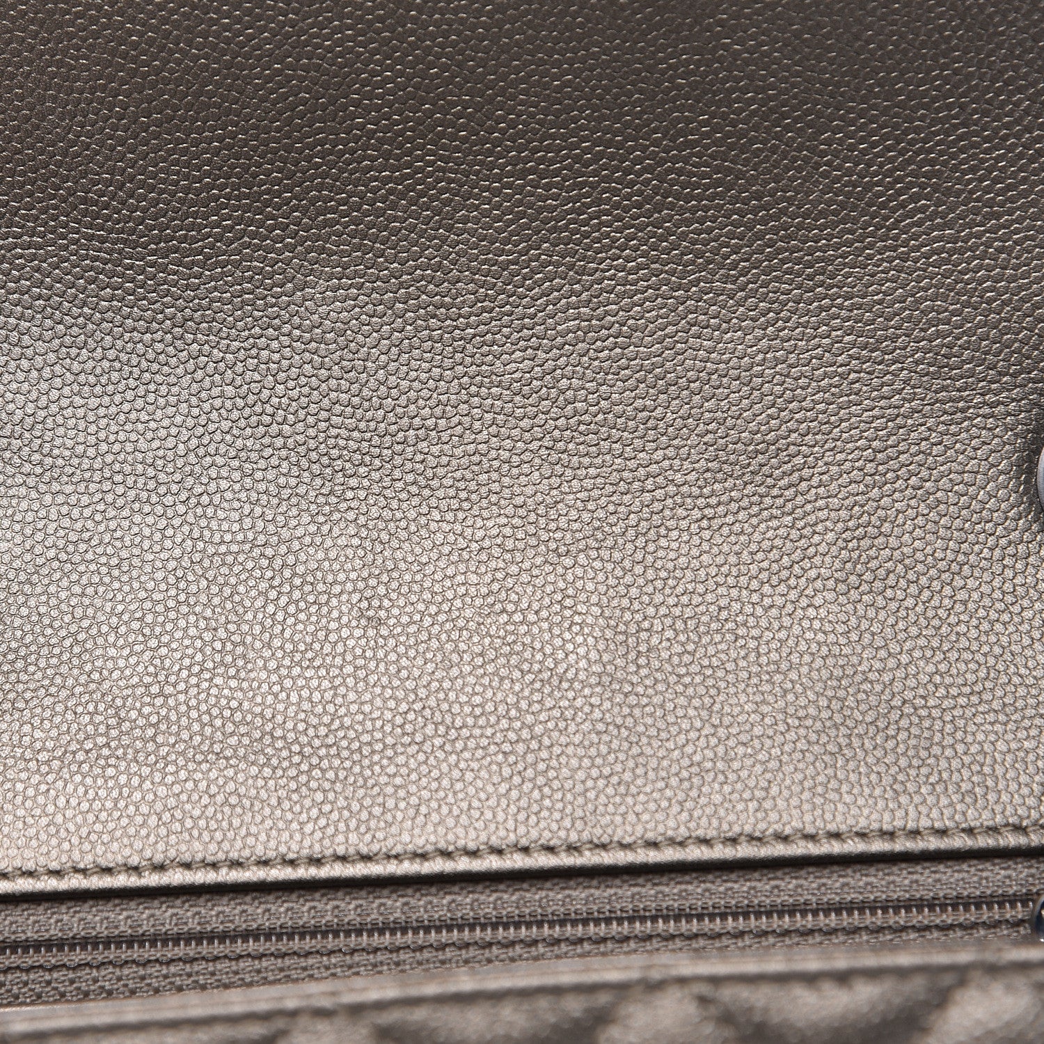 Chanel Metallic Caviar Quilted Mini Rectangular Flap Bronze 14 of 17