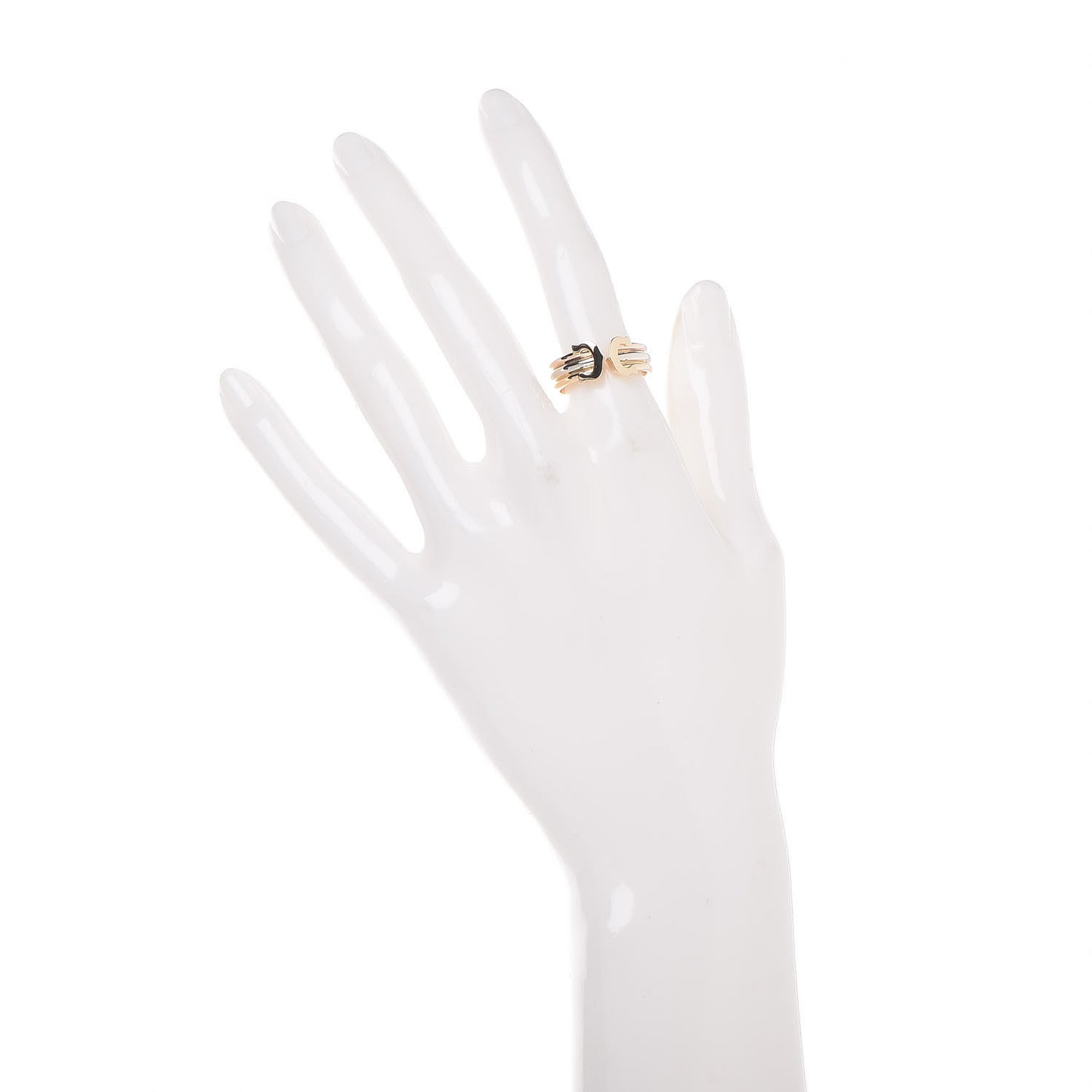 18K Pink Yellow White Gold 8mm C De Ring 52 6