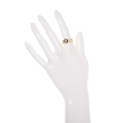 Cartier 18K Pink Yellow White Gold 8mm C De Ring 52 6 2 of 6