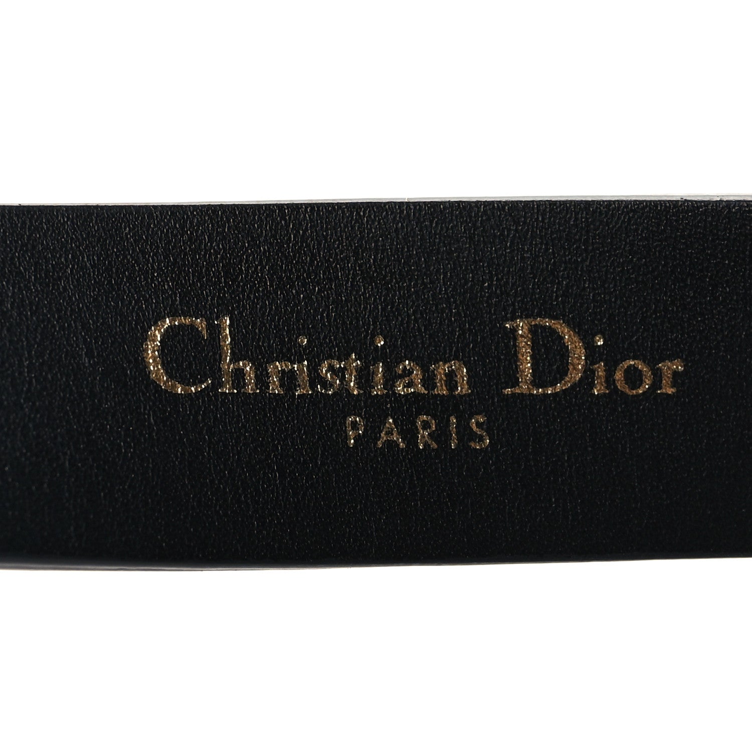 Christian Dior Calfskin Saddle Belt 75 30 Black 5 of 6