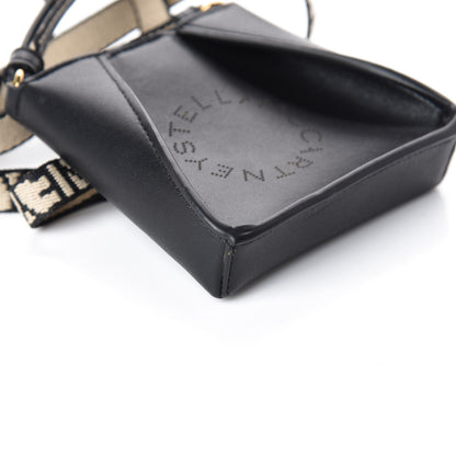 Stella McCartney Eco Alter Nappa Perforated Logo Micro Crossbody Bag Black 7 of 8