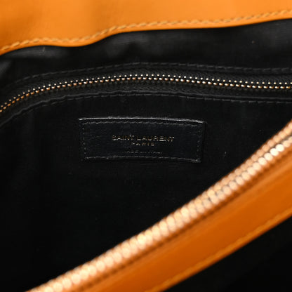 Saint Laurent Calfskin Y Quilted Monogram Medium Loulou Chain Satchel Cheddar 8 of 11