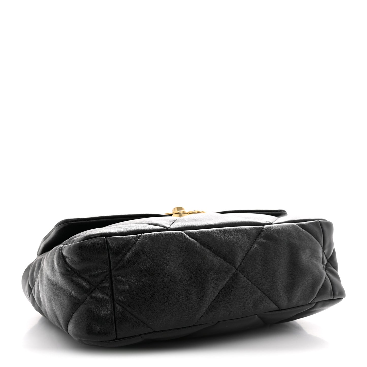 Lambskin Quilted Medium Chanel 19 Flap Black