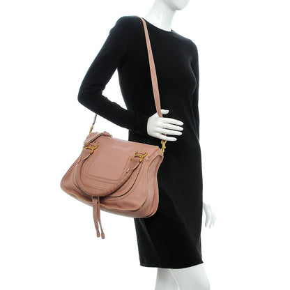 Chloe Calfskin Medium Marcie Satchel Anemone Pink 2 of 10