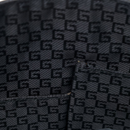 Gucci Nylon Medium Double Buckle Flap Messenger Bag Black 7 of 7