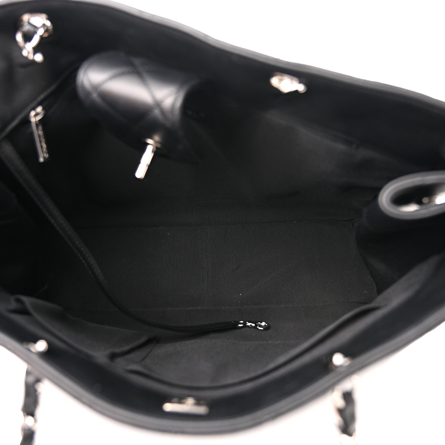 Chanel Calfskin Quilted Large Classic Shopping Tote Black 5 of 10