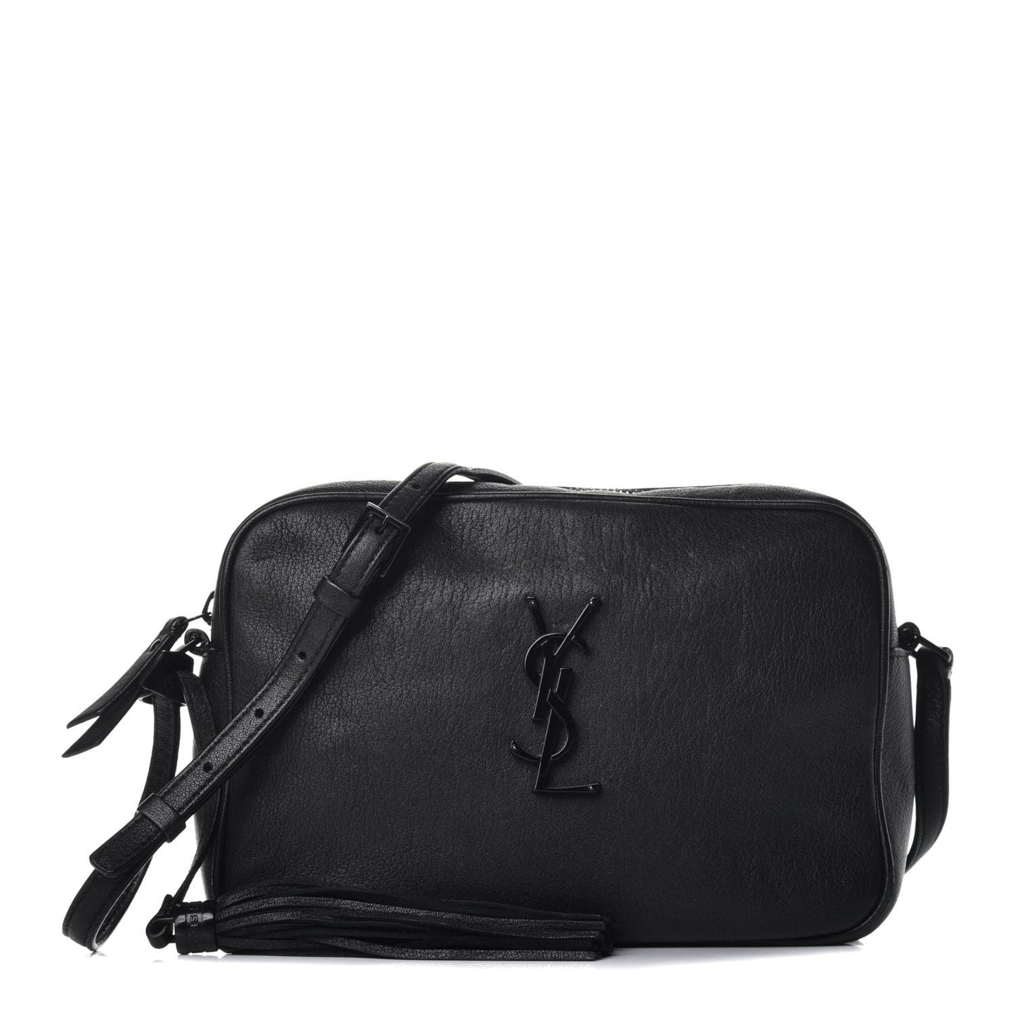 Lambskin Monogram Lou Camera Bag Black