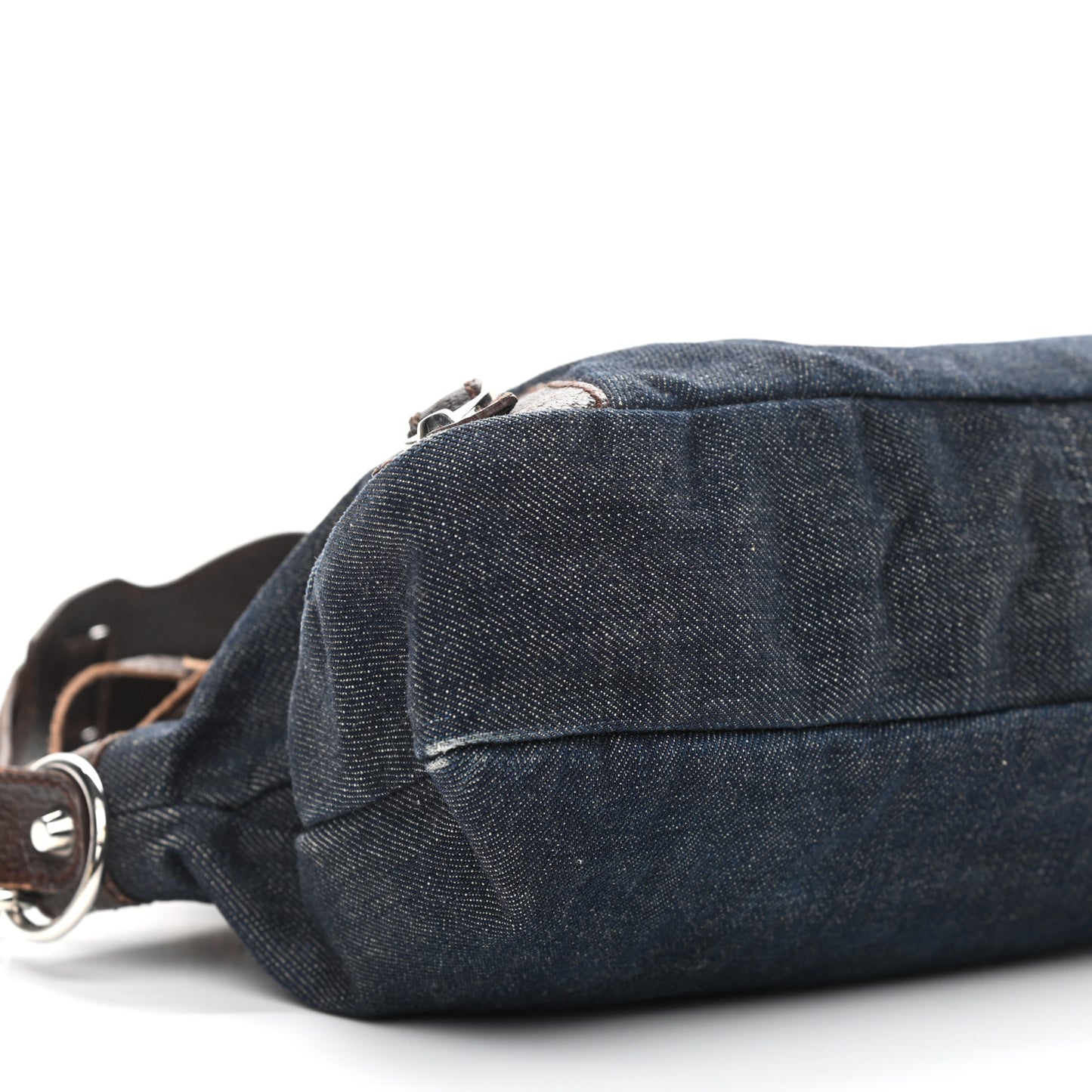Denim Pigskin Classic Silver Hardware First Chocolate