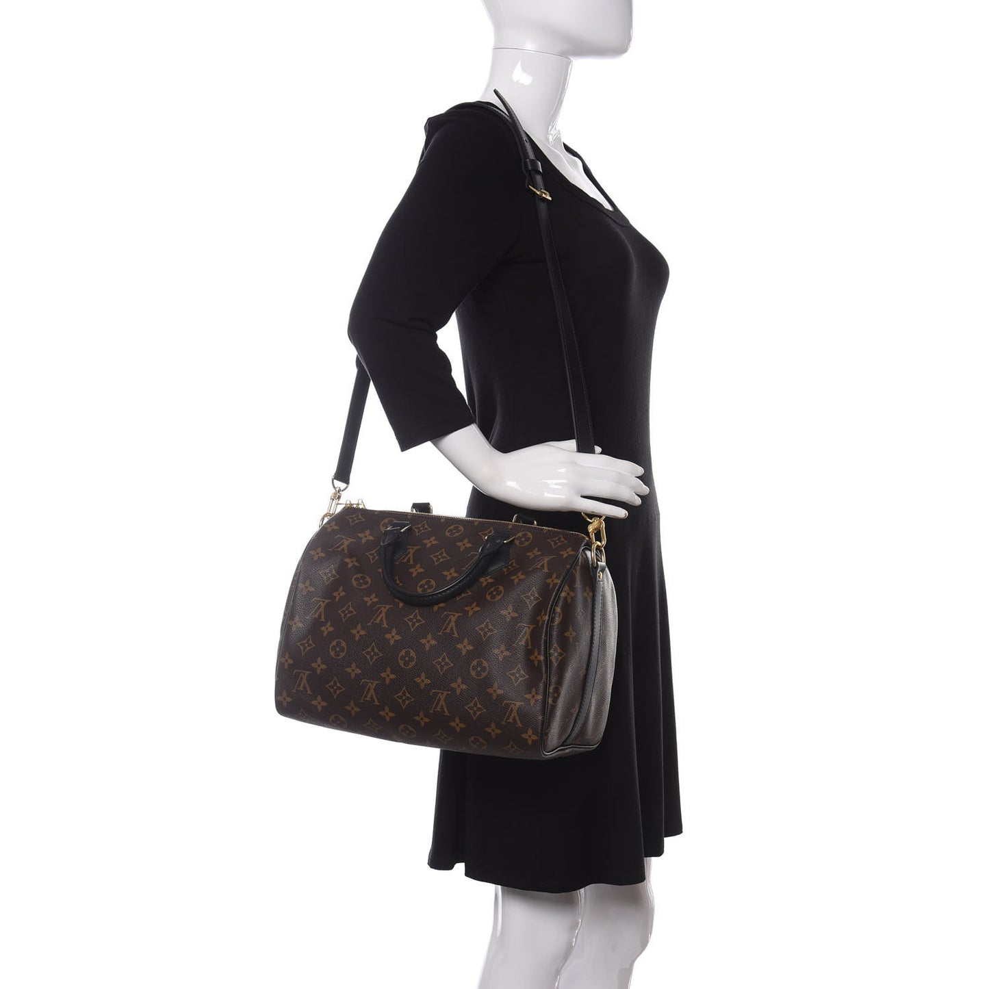 Monogram My World Tour Speedy Bandouliere 30 Black