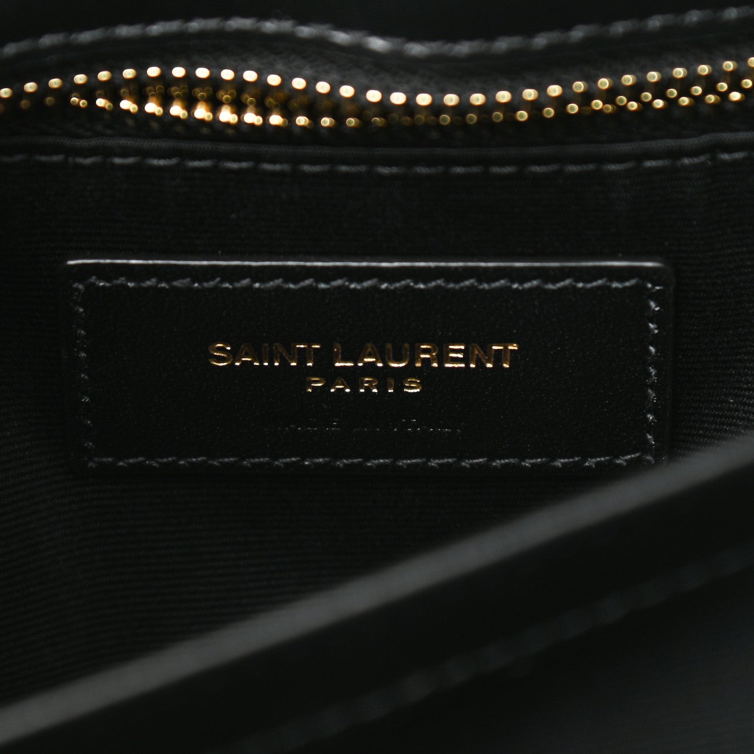 Saint Laurent Calfskin Y Quilted Monogram Toy Loulou Crossbody Bag Black 6 of 11
