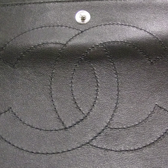 Chanel Lambskin Quilted Jumbo Flap Black BHW 11P 8 of 12