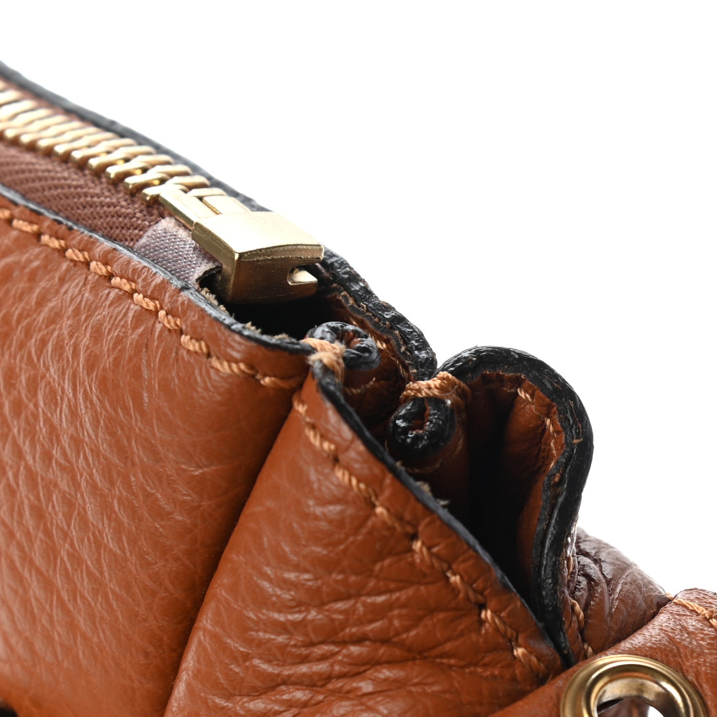 Calfskin Medium Marcie Satchel Tan