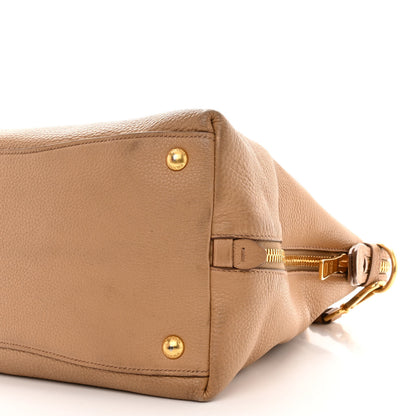 Prada Vitello Daino Side Zip Tote Naturale 12 of 21