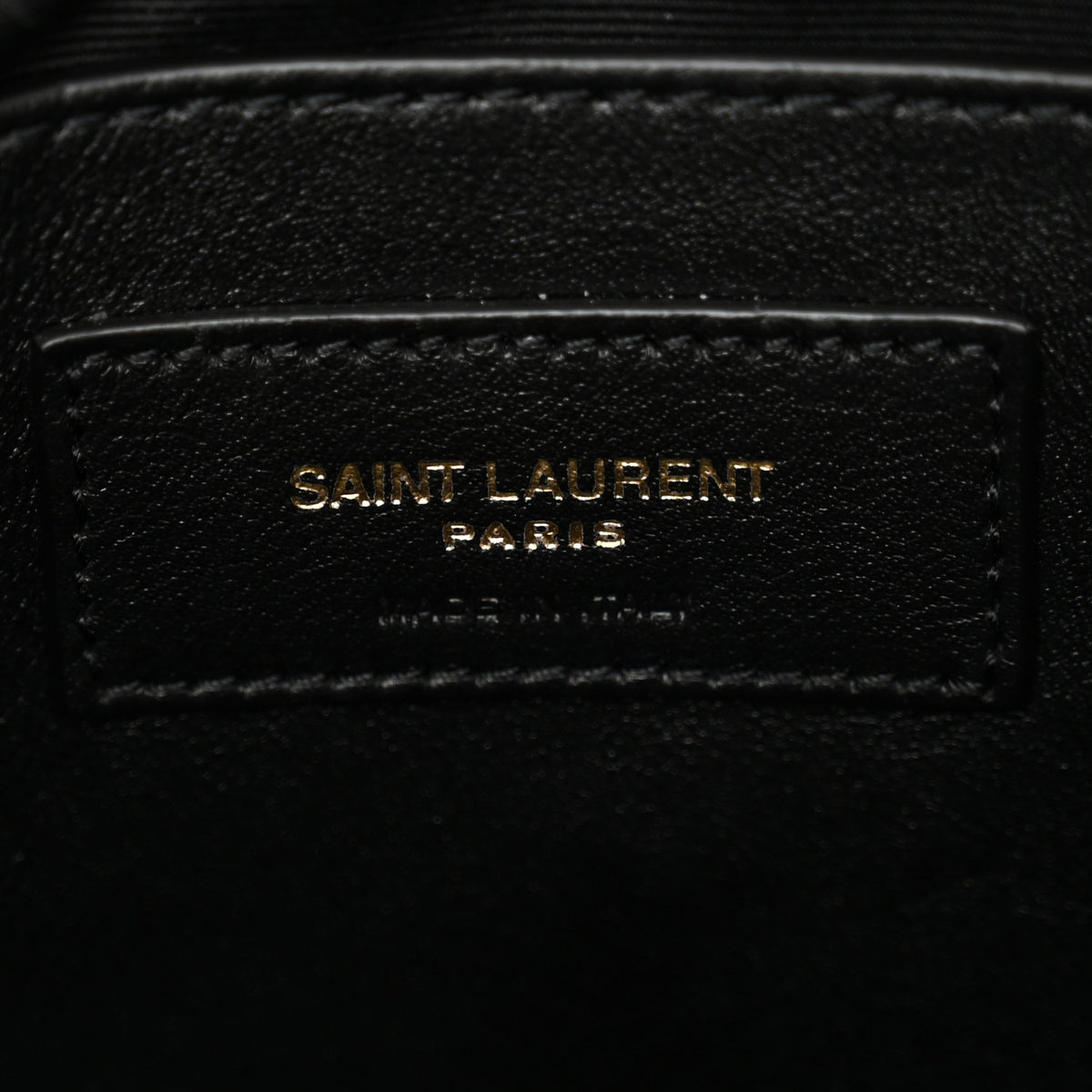 Calfskin Y Quilted Monogram Small Loulou Chain Satchel Black